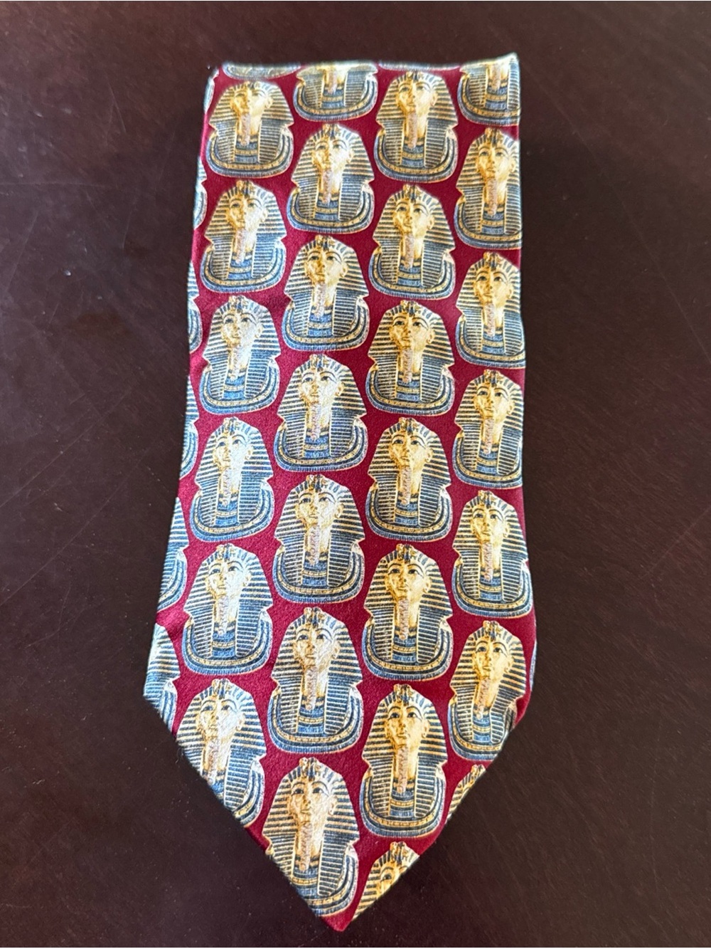 Museum Artifacts Egyptian Pharaoh King Tut All Silk Handmade Men’s Necktie